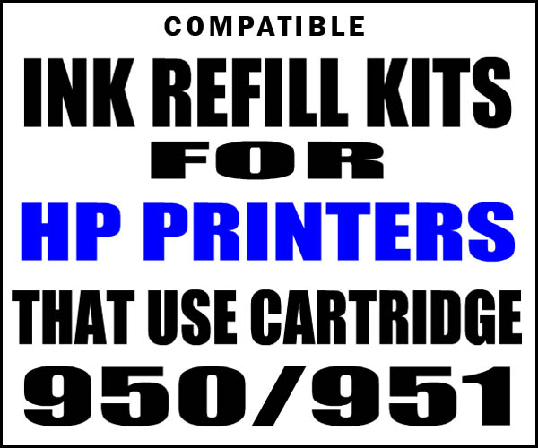 inkproducts Ink Refill Kit for HP 950 & 951 Cartridges – Compatible